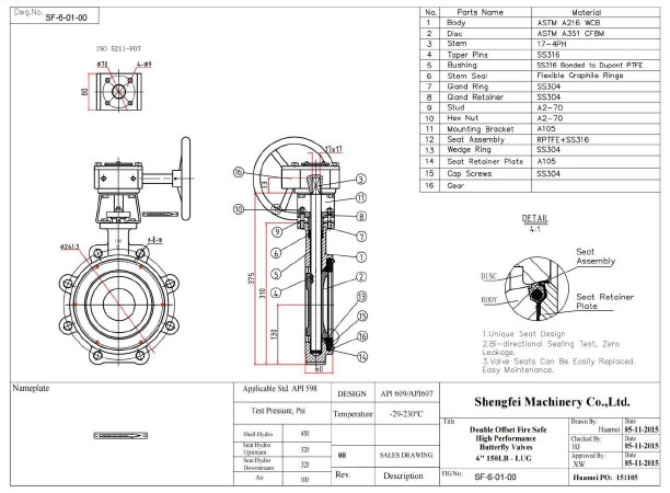 shengfei-High-Performance-Butterfly-Valve