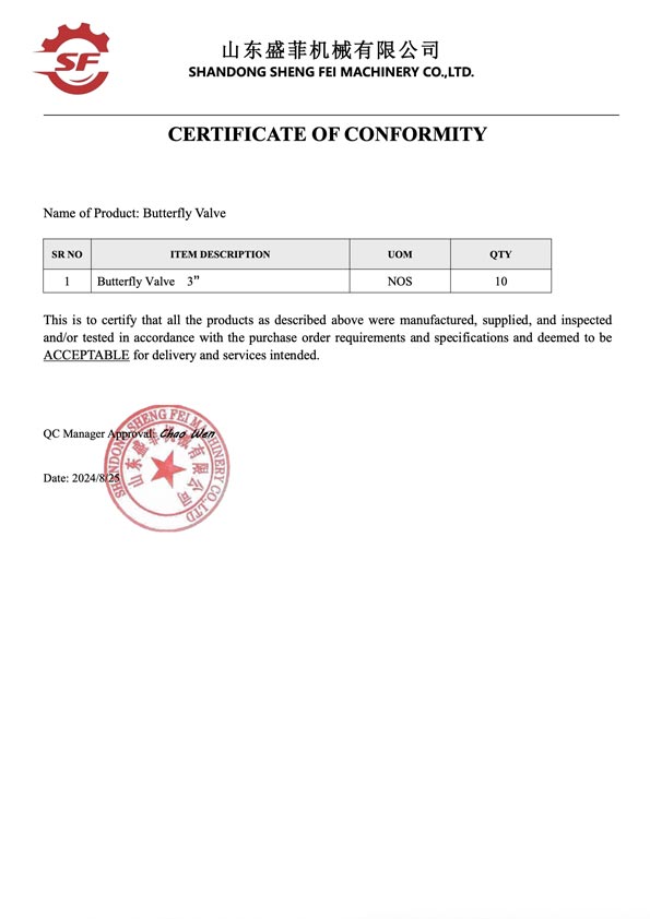 Shengfei-CERTIFICATE-OF-CONFORMITY-COC