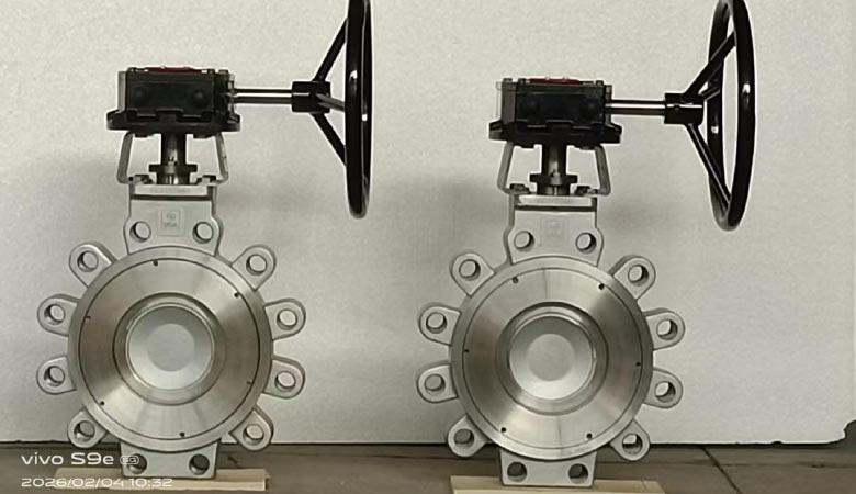 Shengfei-Delivers-API-609-High-Performance-Offset-Butterfly-Valves-–-ANSI-600#-CF8M-Body-RPTFE-Seat